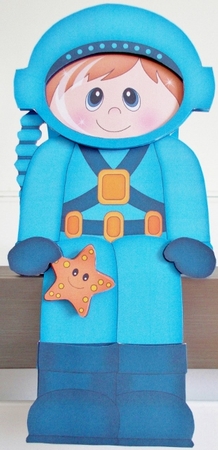  3D On the Shelf Card Kit - Deep Sea Diver Shane is making a Splash by Pam Stubley