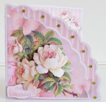 Victorian Roses - Shell Front Card Mini Kit by Pam Stubley