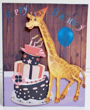 Giraffe Pop out by Pam Stubley