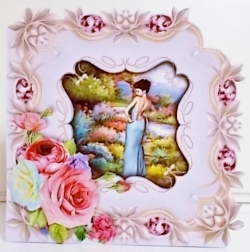 Cutaway Corner Card - Bouquet by Pam Stubley