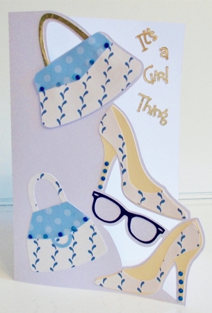  Shoes and Handbags Card by Pam Stubley