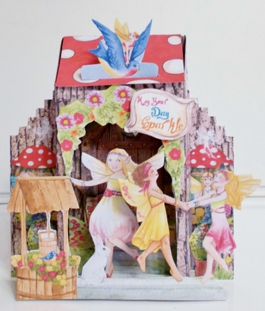 Enchanted Treehouse 3D What an Entrance! Card and Envelope Kit. by Pam Stubley