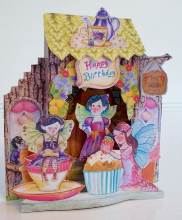 Enchanted Tea Room 3D What an Entrance! Card and Envelope Kit. by Pam Stubley