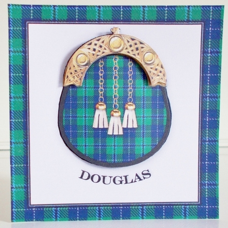 Douglas Tartan Sporran Card Kit by Pam Stubley