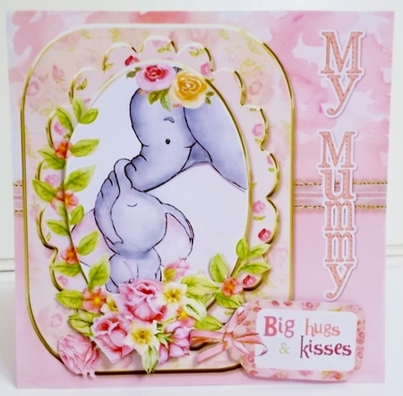My Mummy 7x7 Card Front & Insert Mini Kit by Pam Stubley