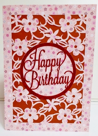 Happy Birthday Flower Card by Pam Stubley