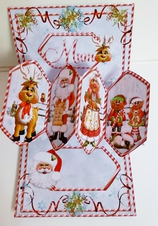 GETTING READY SANTA - TWIST AND POP CARD KIT by Pam Stubley