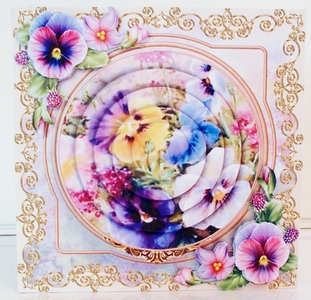 Secret Greeting - Pansies by Pam Stubley