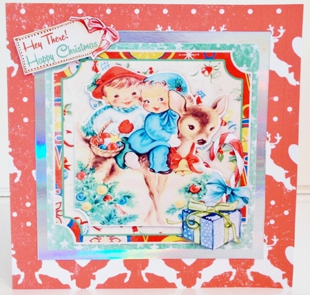 A Retro Christmas #1 - 5 6x6 Card Kit by Pam Stubley