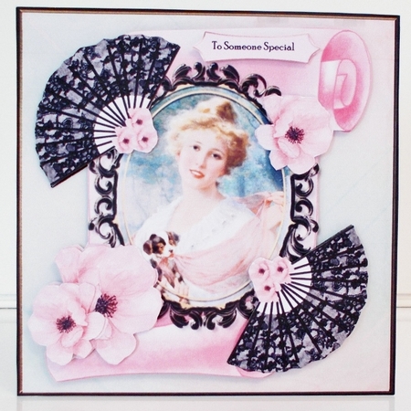 Vintage Lady Pink Scroll Mini Kit by Pam Stubley