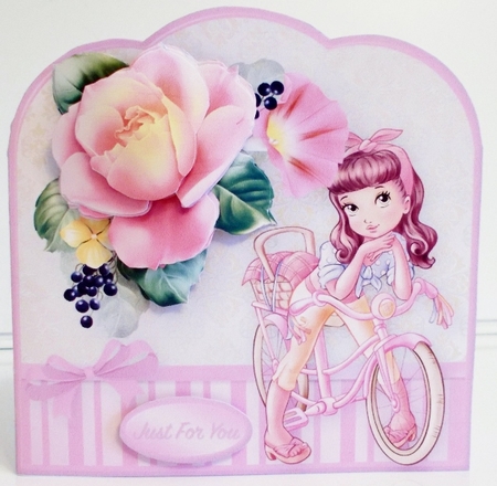 Bike Ride - Scallop Top Card Mini Kit by Pam Stubley