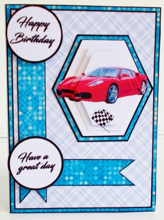 Hexagon Fast Cars by Pam Stubley