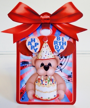 Giant Gift Tag Card - A Bears Birthday by Pam Stubley