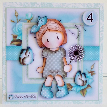 Chloe with Dandelion Blue Mini Kit by Pam Stubley