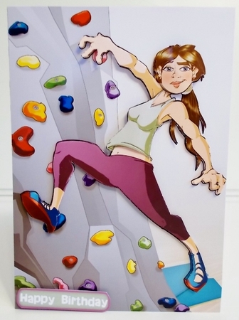 Indoor Climber Dudess by Pam Stubley