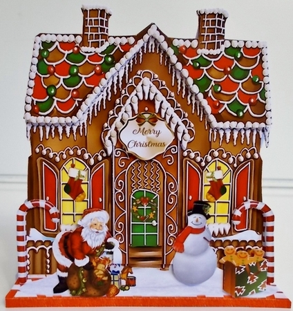 Christmas Shaped Gingerbread House Mini Page Kit by Pam Stubley