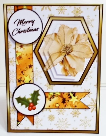 Hex Gold Poinsettias by Pam Stubley