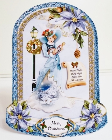 Christmas Silent Night Caroler Mini Page Kit by Pam Stubley