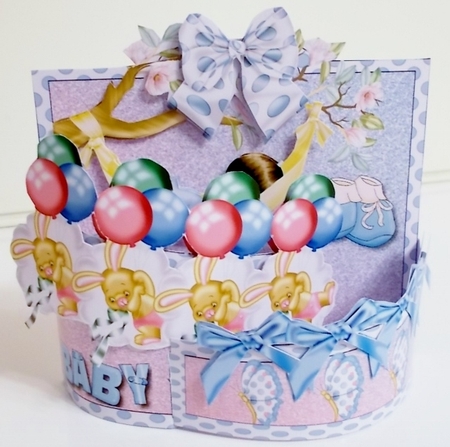 Baby Boy - Bendy Card 5 by Pam Stubley