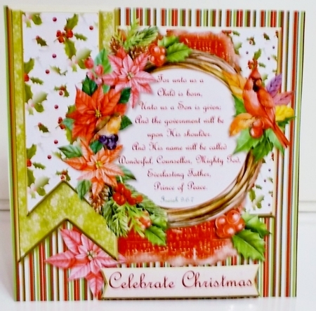 Christmas Joy 7x7 Accordion Duo Pocket Card Kit by Pam Stubley
