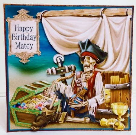 Pirate treasure 8x8 mini kit by Pam Stubley