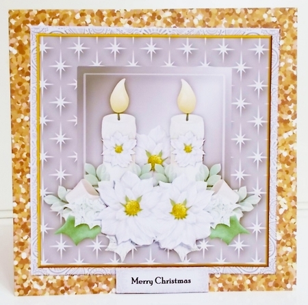 4 Christmas candles Quick Cards Kit by Pam Stubley