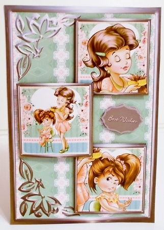 Dont Pull Too Hard Three Square Quick Card by Pam Stubley