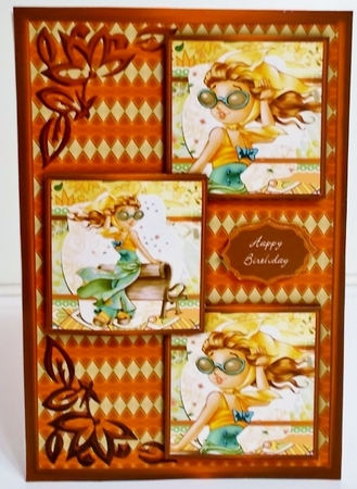 Summer Winds Three Square Quick Card by Pam Stubley