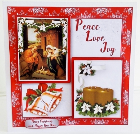 Peace, Love, Joy - Card Mini Kit by Pam Stubley