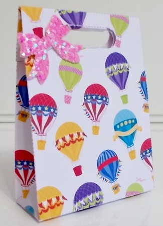 Gusset Sided Gift Bag - Hot Air Balloons 2 by Pam Stubley