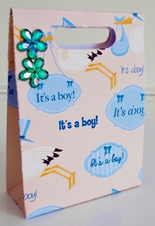 Gusset Sided Gift Bag - Its A Boy 2 by Pam Stubley