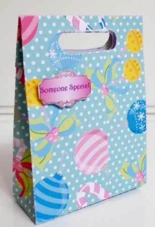 Gusset Sided Gift Bag - Shabby Chic Christmas 2 by Pam Stubley