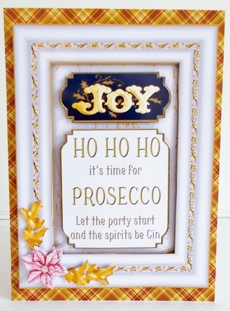 Padded Frame Christmas - Joy by Pam Stubley