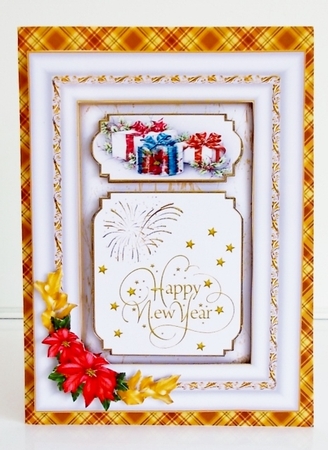 Padded Frame Christmas - Presents by Pam Stubley