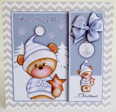Beary Nice Christmas Lilac Mini Kit by Pam Stubley
