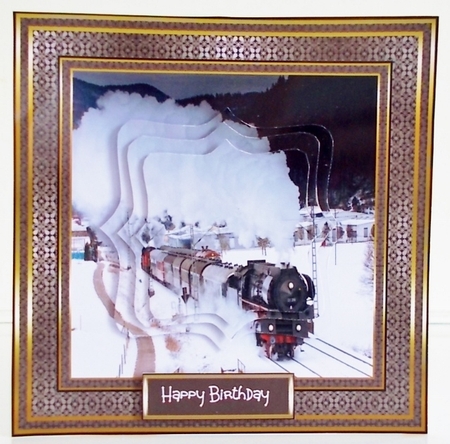 Steam engine train by Pam Stubley