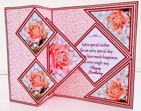 FBS Peach roses & gypsophilia by Pam Stubley