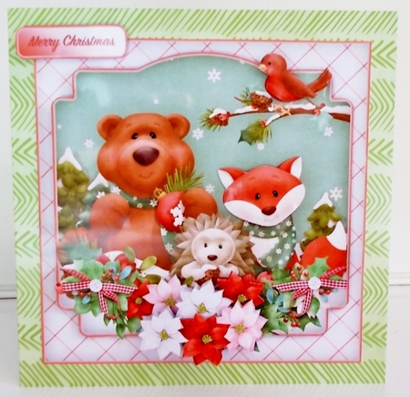 Christmas with Friends - Decoupage Card Mini Kit by Pam Stubley