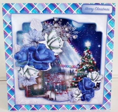 Midnight Snow - Decoupage Card Mini Kit by Pam Stubley
