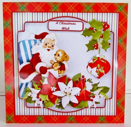 Vintage Santa - Decoupage Card Mini Kit by Pam Stubley