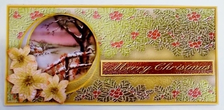 Foiled Holly DL - Countryside View by Pam Stubley