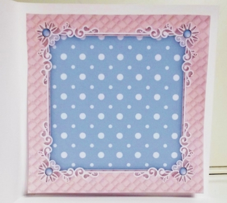 Beautiful pink insert blank 8x8 by Pam Stubley