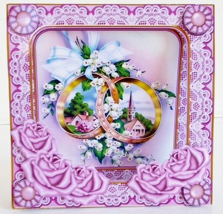 Lilac Rings Vintage 7inch Tent Card Mini Kit by Pam Stubley