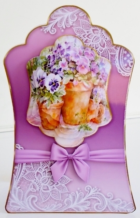 ladies multi purpose tag card Happy Birthday thank you by Pam Stubley