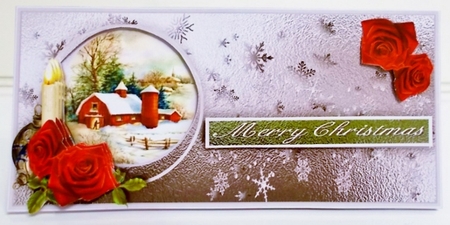 Silver Snowflakes DL - The Barn by Pam Stubley