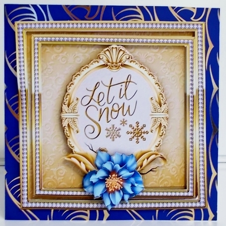 Golden Christmas Quotes - Let It Snow by Pam Stubley