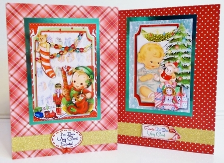 A Retro Christmas 1 - 6x4 Card Front Kit by Pam Stubley