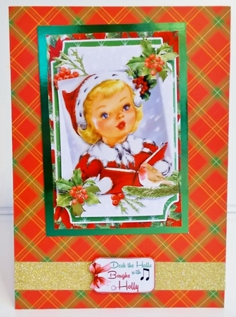 A Retro Christmas 2 - 6x4 Card Front Kit by Pam Stubley