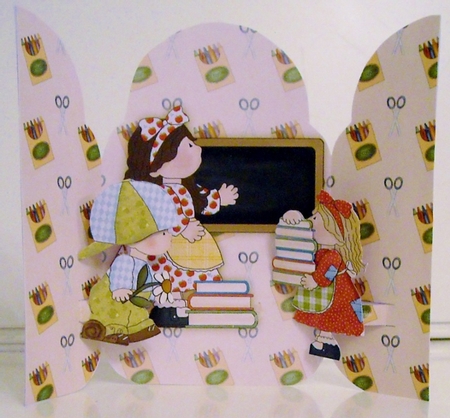 Gate Fold Pop Up Birthday or Thank You Teacher by Pam Stubley