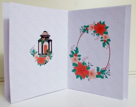 Christmastime wishes A5 blank insert by Pam Stubley